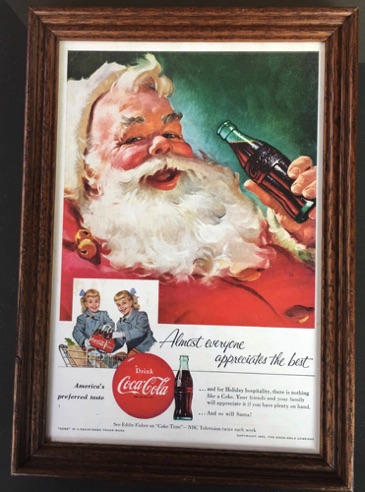 4615-1 € 7,50 coca cola afbeelding met lijst 20x 30 cm